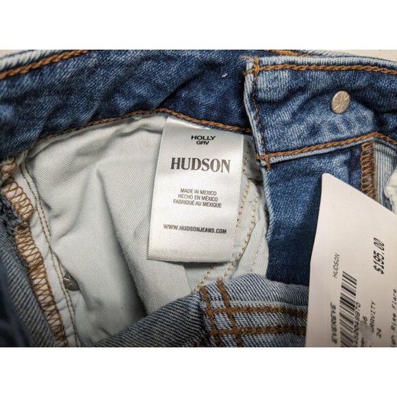 Hudson Holly High-Rise Flare Denim Jeans Gravity Blue Womens Size 24 $195 NWT - Picture 7 of 7